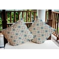 thumbnail image 3 of Simply Daisy 16" x 16" Sun Tile Indoor/Outdoor Polyester Throw Pillow, Autumn Blue, 3 of 3
