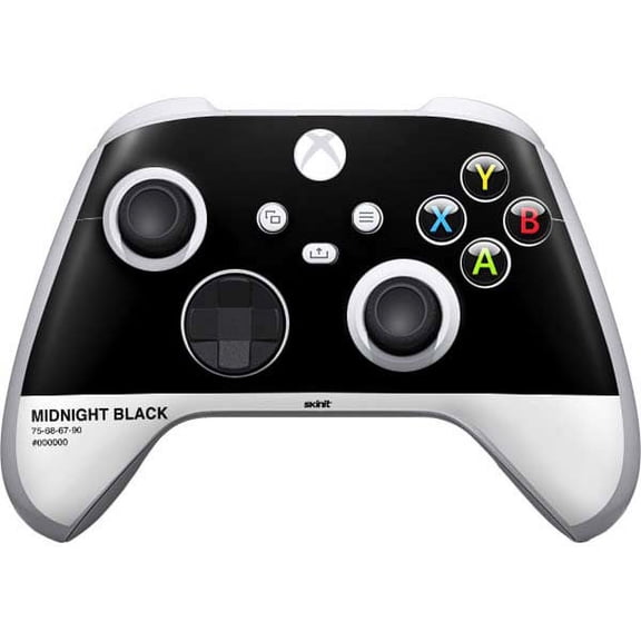 Skinit Midnight Black Xbox Series S Controller Skin