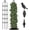 Black, variant on 2026 Hot Sale 6Ft Plastic Coated Metal Garden Obelisk Trellis, Rustproof Round Climbing Plant Support Tower for Potted Rose Clematis Jasmine Vines Outdoor Yard Decor