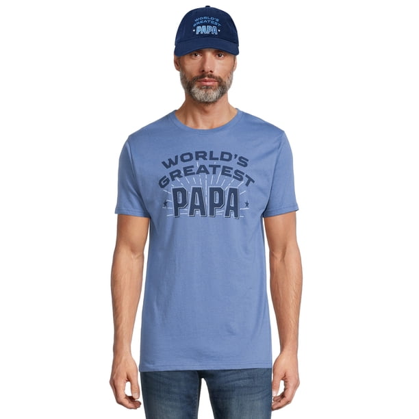 Father's Day Men's and Big Men's Graphic Tee & Hat, 2Piece Set
