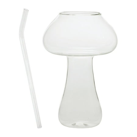 

cocktail Glass Clear Gift Drinks Cup Lovely with Drinking Pipe Reusable Drinkware Glassware for Club Bar Anniversary Wedding Champagne