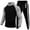 Black, variant on Men’s Hooded Sweatshirt and Jogger Pants Set Long Sleeve Pullover Top Drawstring Waist Athletic Tracksuit Outfit