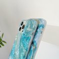 thumbnail image 1 of Étui de Téléphone Protecteur Antichoc Ajusté en Marbre (Bleu), 1 of 4