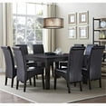 thumbnail image 2 of Trent Home 9 Piece Wood Dining Set with 6 Dining Chairs in Brown, 2 of 5