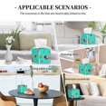 thumbnail image 5 of Tissue Box Cover, Kiwi Tart Ice Cream Print Leather Tissue Box Holder - Tissue Case Facial Paper Organizer for Bathroom, Vanity Countertop, Tabletop, Car, Night Stands, 5 of 7