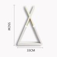 thumbnail image 3 of facefd Nordic Wooden Shelf Wall Decorative Shelf Wall Hanging Storage Rack Home Decor Grey, 3 of 5