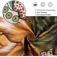 thumbnail image 4 of Boho Floral Waffle Textured Shower Curtain, Weighted Bottom Retro Colorful Paisley Mandala Bohemian Flowers Bathroom Curtain Waterproof Washable Heavy Duty Fabric with 12 Hooks, 72"x 72", 4 of 6
