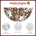 thumbnail image 3 of Fuzoiu Rabbits on Floral Print Christmas Tree Skirt,Xmas Christmas Decorations,Xmas Tree Mat for Farmhouse Holiday New Years Home Party Decor Tree Rugs-36", 3 of 6