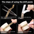 thumbnail image 5 of 6 Yards Bling Rhinestone Stickers,Bexikou Self-Adhesive Crystal Ribbon,Rhinestones for Crafts,Self Adhesive Crystal Rhinestones Car Stickers for DIY Phone Car Home Decor (Gold, 0.4 Inch), 5 of 8