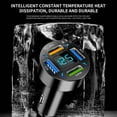 thumbnail image 4 of 66W Car Fast Charger | 4 USB Ports QC3.0 with LED Voltage Display | Universal 12V-24V Compatibility | High-Gloss Scratch-Resistant Case | Fast Charging Adapter for Phones, Tablets, Cameras | 1 Pack, 4 of 6