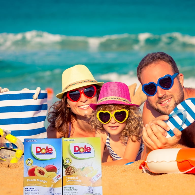 Dole Peach Mango & Tropical Lemonade Zero Sugar Drink Mix Sticks