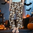 thumbnail image 5 of Gelikeya Halloween Kids Pajamas Pants Boys Girls Cartoon Prints Long Pants Casual Loose Wear Pj Pants 3-14Y (Brown, 13-14 Years), 5 of 5