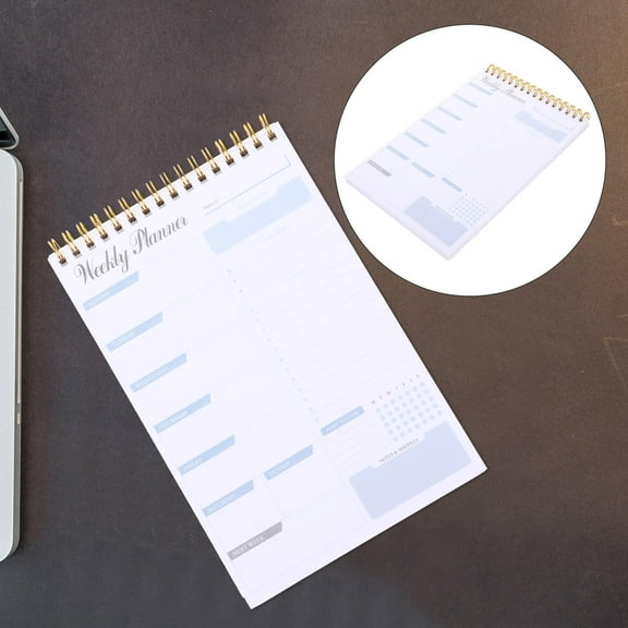 HEMOTON Tear Off To Do Notepad for Planning with White Paper and Aluminium Alloy Easy to Use in Many Occasions 7 x 5 inches