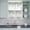 Sage Green, variant on 3 Piece Kitchen Curtains and Valances Set Sage Green Cafe Curtains 24 Inch Length Eucalyptus Leaves Valance & Tier Curtain for Living Room Bedroom Small Window 54"x18"+27"x24"*2