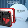 thumbnail image 6 of For Samsung S21 FE Case with Belt Clip Holster, Heavy Duty Military Grade Drop Protective, 360° Rotating Kickstand Shockproof TPU Shell Durable Rugged Cover For Samsung Galaxy S21 FE, Red, 6 of 15