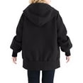 thumbnail image 3 of Women's Zip Up Y2K Hoodies Casual Long Sleeve Plus Size Track Jackets with Pockets, 3 of 3