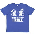 thumbnail image 3 of Inktastic How I Roll Bowling Youth T-Shirt, 3 of 5