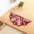 thumbnail image 4 of Honeeladyy Christmas Snowflake Shaped Bath Rug – Ultra-Absorbent Non-Slip Holiday Floor Mat with PVC Backing for Bathrooms, Entryways, Kitchens, 15.7x23.6 Inches, 4 of 6