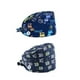 thumbnail image 1 of Paquete de 2 gorros ajustables con botones, gorros de trabajo, banda para el sudor, gorros con lazo, gorros de fregado unisex, para el cabello Yinane Sombreros abultados, 1 of 8