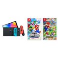 thumbnail image 2 of Consola Nintendo Switch - OLED 64Gb Neon (Versión Internacional) + juegos fisicos de Super Mario Bros Wonder y Mario Party Superstars, 2 of 2