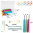 thumbnail image 3 of 2 Set Knitting Markers Crochet Kits Knitting Tool Set Cable Knitting Needle Practical Knitting Tool Stitching Markers, 3 of 9