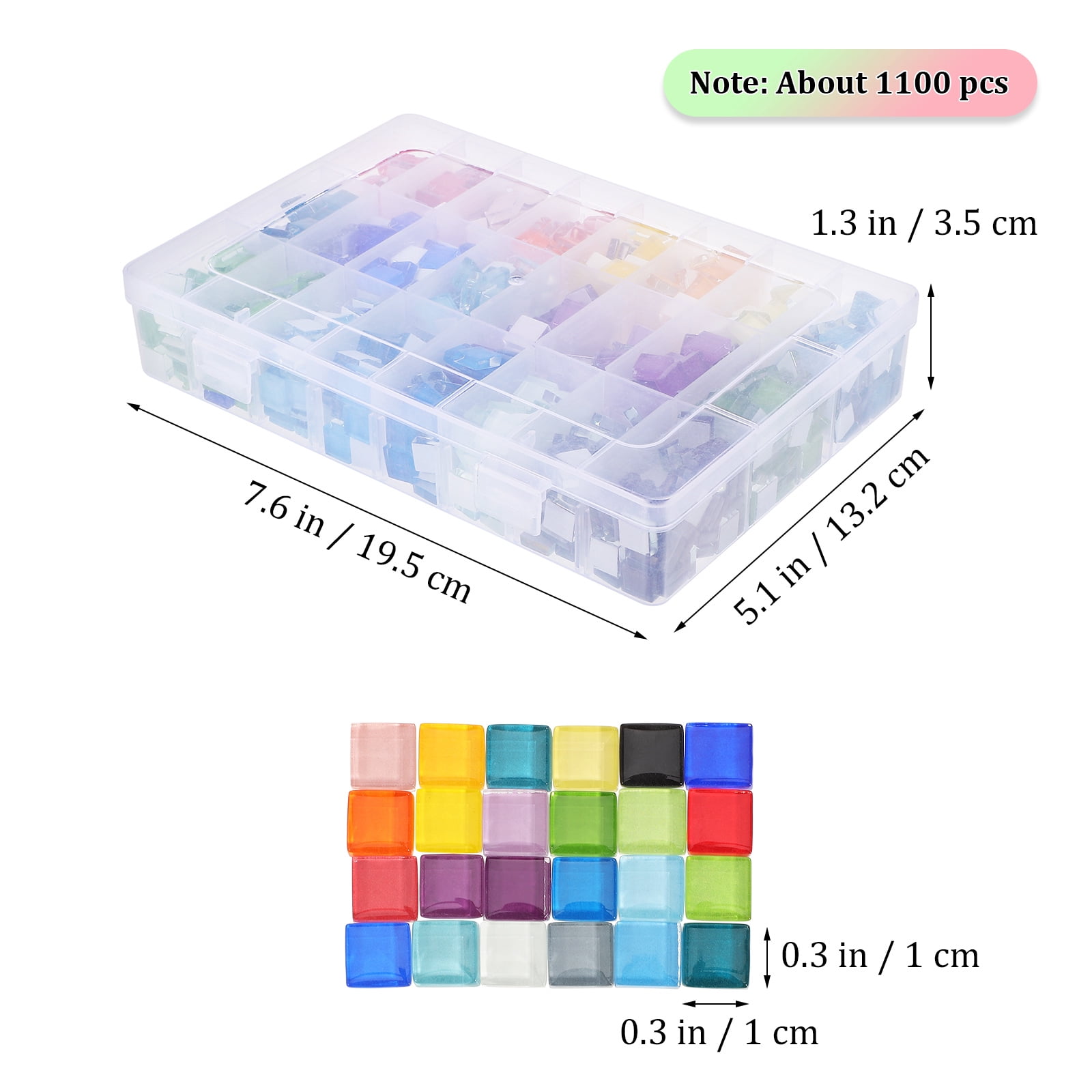 OUNONA Multi-Pattern Tiles for Stained Glass Art Projects with Versatile Designs and Easy Handling for Crafting