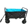 thumbnail image 3 of ENYOPRO Utility Garden Wagon, Heavy Duty Collapsible Wagon, All Terrain Wheels Beach Wagon, Adjustable Handles and 600D polyester Fabric, Folding Wagon Cart for Patio Camping Beach Shopping, JA2047, 3 of 8