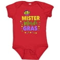 thumbnail image 3 of Inktastic Mister Mardi Gras with Crown and Dots Boys Baby Bodysuit, 3 of 5