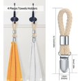 thumbnail image 2 of Clip para toallas de 4 piezas, gancho para toallas de té, gancho para toallas de té, soporte para toallas de baño, clips para toallas de té, toallas colgantes para armarios, 2 of 5