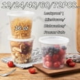 thumbnail image 1 of Deli Food Containers with Lids - 16 Oz Pint Size Airtight Food Storage Takeout Meal Prep Containers with Lids, BPA-Free, Dishwasher, Microwave Safe, 1 of 8