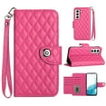 thumbnail image 4 of Allytech Wallet Case for Samsung Galaxy S23, Luxury PU Leather Shockproof Protective Flip Cover for Women Girls, Kickstand Folio Case with Card Slots Holder Wrist Strap Lanyard - Rose, 4 of 7