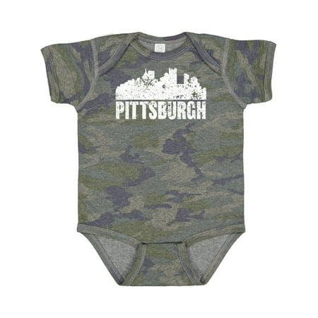 

Inktastic Pittsburgh Skyline Grunge Gift Baby Boy or Baby Girl Bodysuit