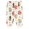 thumbnail image 4 of Disney Princess Tiana Cinderella Ariel Newborn Baby Girls Fleece Sweatshirt and Pants Set Princess / White 0-3 Months, 4 of 5