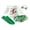 Green White, variant on RUINIXCW Newborn Baby Boy Girl My First Christmas Outfit Infant Girls Fall Winter Clothes Letters Romper and Plaid Skirt Headband Long Socks 4Pcs Set