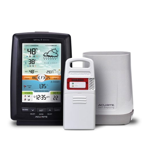 Chaney AcuRite Weather Station with Rain Gauge and Lightning Detector by