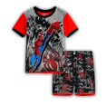 thumbnail image 1 of KidsBoyGirlSuperheroShortSleeveT-shirtShortsSetSummerOutfit, 1 of 2