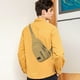 thumbnail image 4 of Thickened Zipper Outdoor Canvas Chest Bag Men's Chest Bag Hiking Backpack Multipurpose Crossbody Chest Bag Messenger Bag Men's Chest Bag, 4 of 6