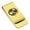 Gold, variant on Stainless Steel Gemini Zodiac (Twins) Classic Slim Money Clip Credit Card Holder