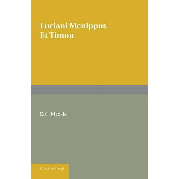 Menippus Et Timon, (Paperback)