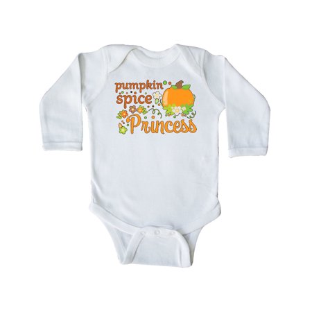 

Inktastic Pumpkin Spice Princess Gift Baby Girl Long Sleeve Bodysuit