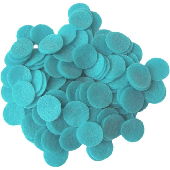 Playfully Ever After Turquoise Blue Craft Felt Circles (2 Inch - 44pc)