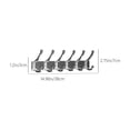 thumbnail image 3 of Over Door Hooks, No Drill Space Saving Hanger, 6 Prong Metal Hook Rack Organizer, Behind Door Storage for Bedroom and Bathroom Clothes, Towels, Coats, 3 of 6