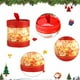 thumbnail image 3 of 2 cajas de regalo navideñas, cubos para acurrucarse para Navidad, caja de frutas, se puede ver la caja de manzana con LED para manualidades de fiesta, decoración navideña, decoración, 3 of 6