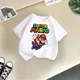 thumbnail image 3 of Camiseta de verano de la marca de dibujos animados Mario, cómoda para niños, informal, de calle, con diseño de sol, para niños y niñas, ropa bonita de estilo Harajuku para niños y hermanos, 3 of 5