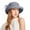 Grey, variant on Mesh Floral Sun Hat, Dome formal Cap, Large Brim Outdoor Headwear, Women Light Breathable Stylish Hat for Wedding Ceremony Travel Sun Protection Elegant Party Headgear,Purple