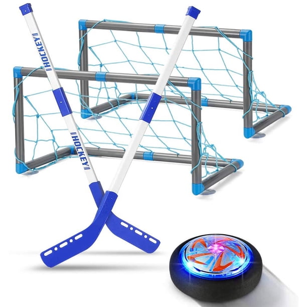 Muyoka Hover Hockey Ball USB Recargable Flotante Hockey Efectos de luz LED Air Power Hockey con parachoques de esponja Hover Hockey Light up Air Hockey para niños a partir de 3 años Muyoka Hogar