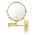 thumbnail image 1 of Espejo de maquillaje Nicesail Gold montado en la pared con aumento 7X, 1 of 7