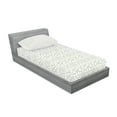 thumbnail image 2 of Ambesonne Flower Fitted Sheet & Pillow Sham Set, Mosaic Tiles, Twin, White, 2 of 2