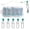 Grey, variant on Fishing Line Sinker Slides 50pcs Heavy Duty Fishing Weight Slider Lock Snaps Stainless Steel Connector Catfishing Rigs Saltwater Freshwater Fishing