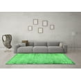 thumbnail image 3 of Ahgly Company Indoor Round Abstract Green Modern Area Rugs, 7' Round, 3 of 4